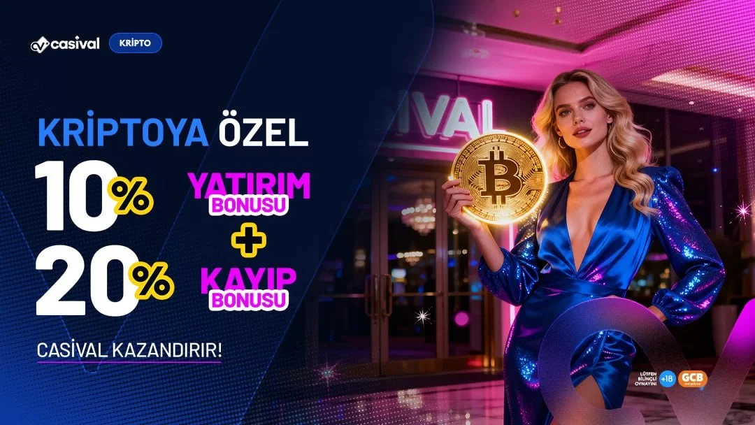 Kripto ile Yatır, %10+%20 Bonus Kazan